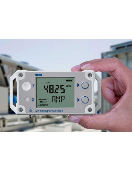 MX1105 HOBO Registrador de dados analógico de 4 canais Bluetooth
