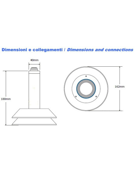 LU06-A Sensor Hidrométrico (nível de água ou neve) por Ultrassom (alcance 0 ÷ 6m. Saída: 0 ÷ 10Vdc)