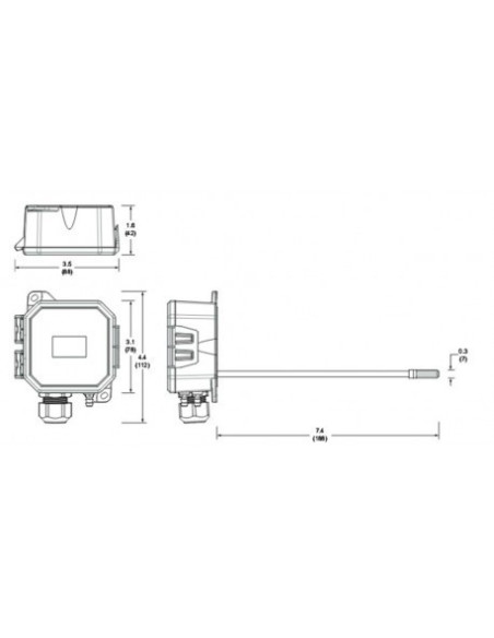 PX3UXX05 Differential Pressure / Air Velocity Transducer Sensor