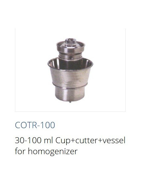 COTR-100  Vaso 30-100 ml + cortador + recipiente para homogeneizador