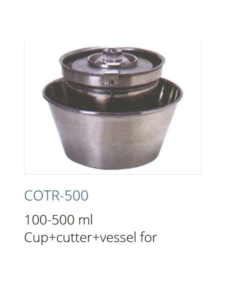 COTR-500  100-500 ml Cup+cutter+vessel for homogenizer