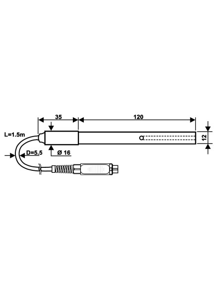 SPT1G Sonda Combinada de Condutividade e Temperatura