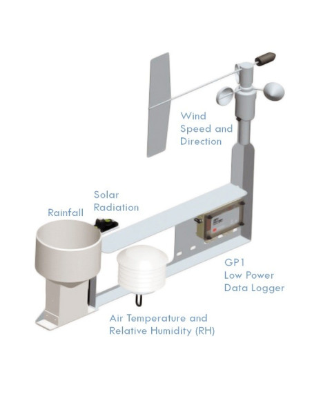 WS-GP1 Precabled & Preprogrammed DELTA-T Weather Station