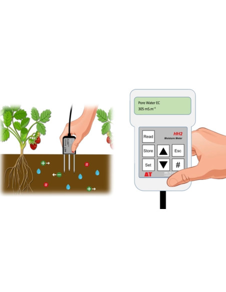 Sensor WET - Mede a umidade, a CE ea temperatura
