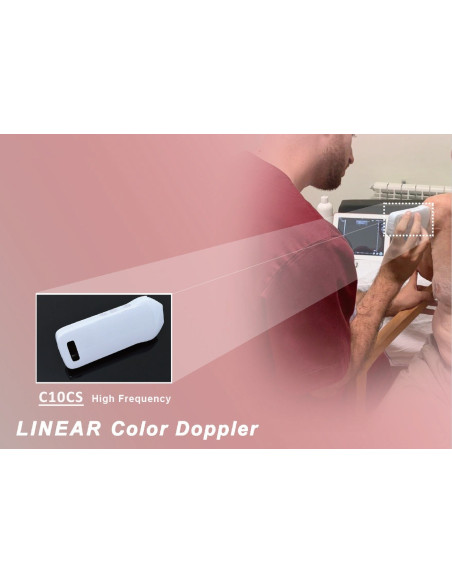 C10CS Escáner WIFI Doppler lineal de Color de Alta Frecuencia