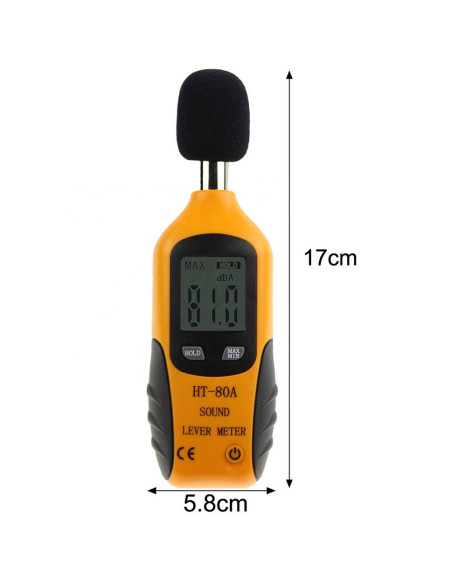 AO-HT-80A Mini Medidor de Nível de Som