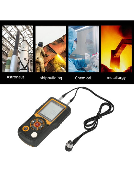 AO-HT-1200 Medidor Digital LCD Ultrasónico de Espesor