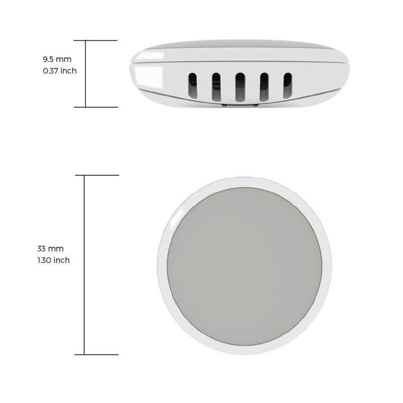Tempo Disc ™ Data Logger Bluetooth Temperatura, Umidade, Ponto de Orvalho e Sinalizador do Sensor de Pressão