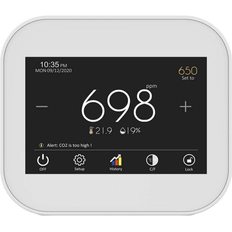 KSW-CO2 CO2 and air quality meter