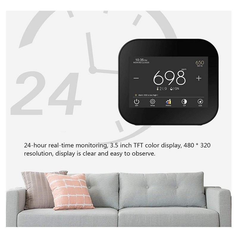 KSW-CO2 CO2 and air quality meter
