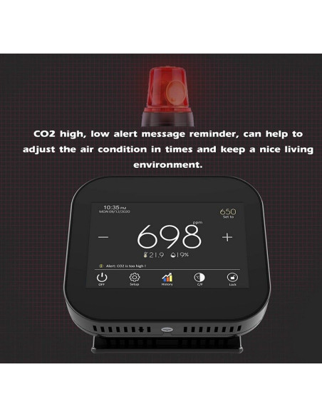 KSW-CO2 Medidor de CO2 e qualidade do ar