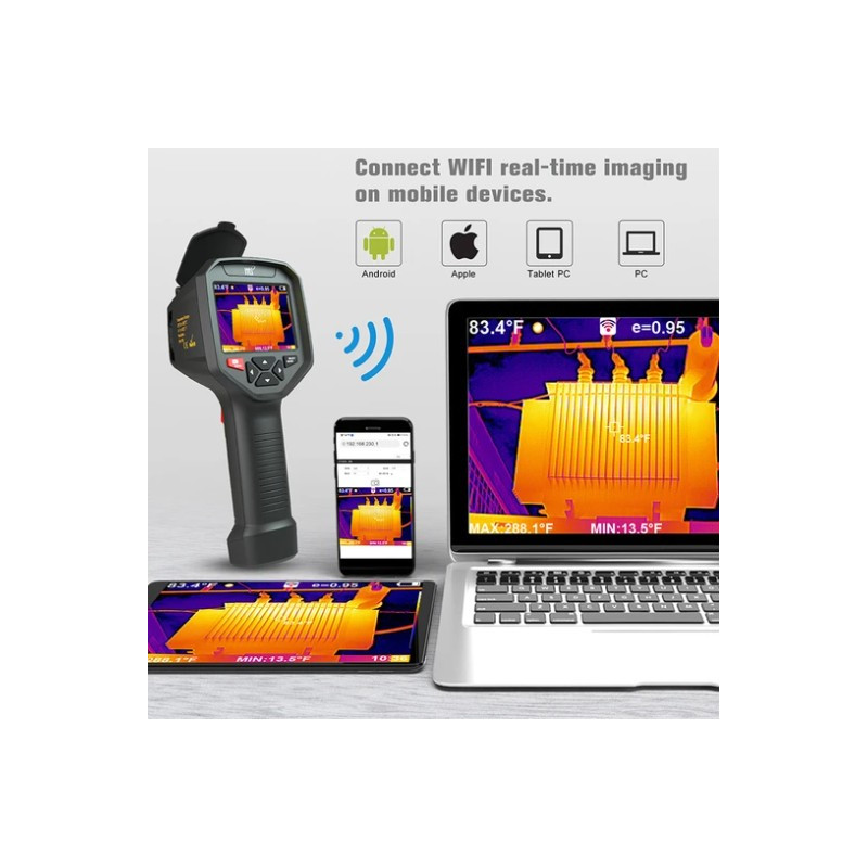 AO-HT-08 CÂMERA TÉRMICA COM WIFI (384 × 288)