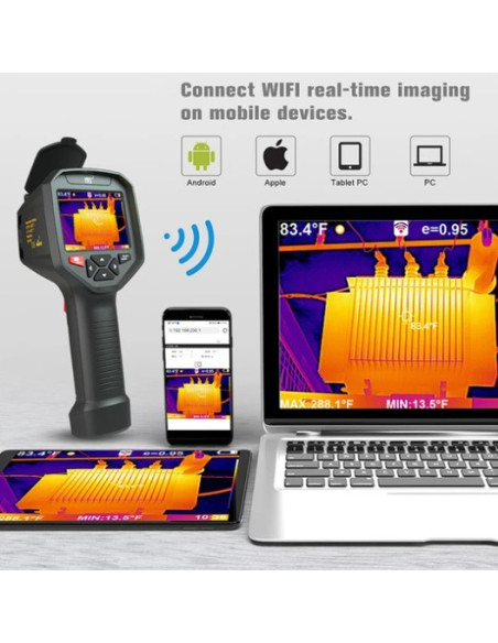 AO-HT-08 CÂMERA TÉRMICA COM WIFI (384 × 288)