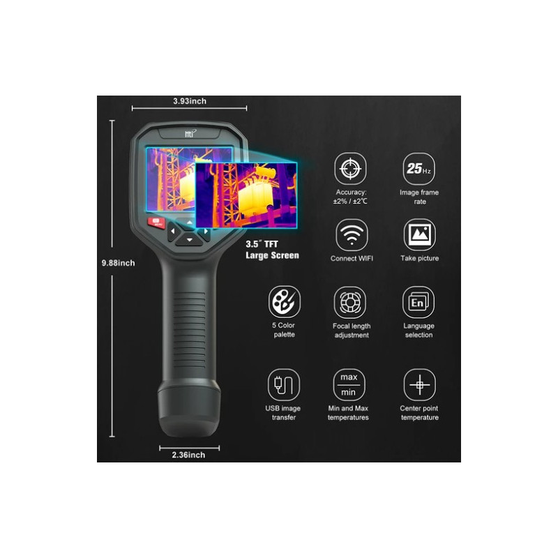 AO-HT-08 CÂMERA TÉRMICA COM WIFI (384 × 288)