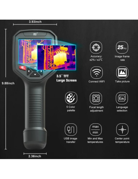 AO-HT-08 CÂMERA TÉRMICA COM WIFI (384 × 288)