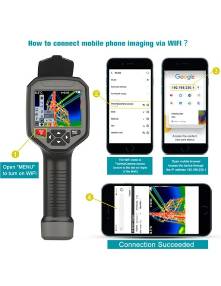 AO-HT-09 CÁMARA TERMOGRÁFICA CON WIFI (320 × 240)
