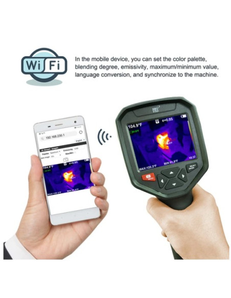 AO-HT-09 CÁMARA TERMOGRÁFICA CON WIFI (320 × 240)