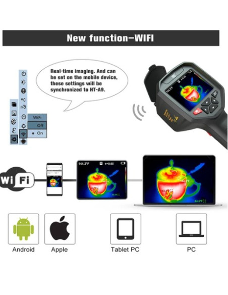 AO-HT-09 CÁMARA TERMOGRÁFICA CON WIFI (320 × 240)