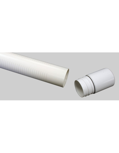 Filtro de pozo de PVC y tubería roscada