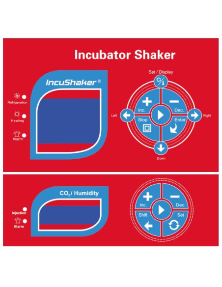 LOM-7450-L Agitador incubador apilable con controlador de luz
