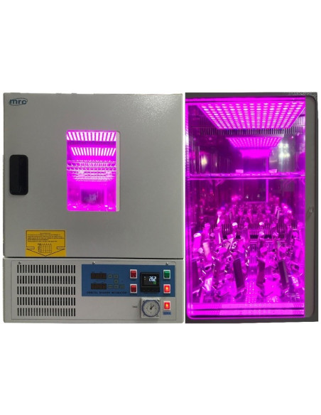 LOM-150-UV Incubadora-Agitador de Aaboratorio 480x380mm 0-60ºC, 300 rpm