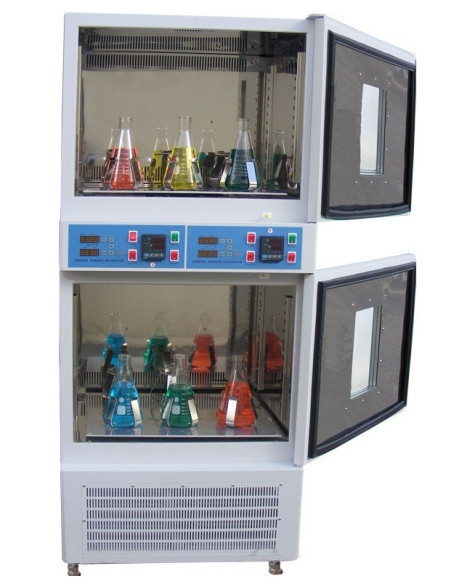 LOM-175-DUAL Incubadora dual refrigerada (0°C a 70°C) 250 rpm