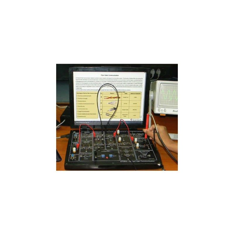 Scientech2502A TechBook para Comunicación Avanzada de Fibra Óptica