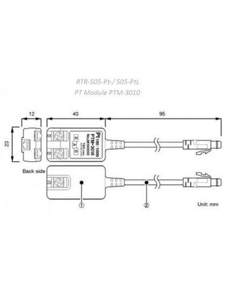 Dimensiones del PTM-3010