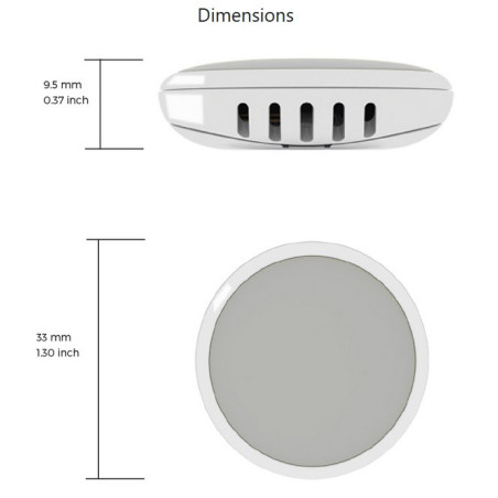 Tempo Disc Bluetooth Sensor Movimento e Choque e Data Logger