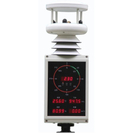 AO-WDS-63/7 Mini Portable Weather Station with Display for Local Speed and Wind Direction Display