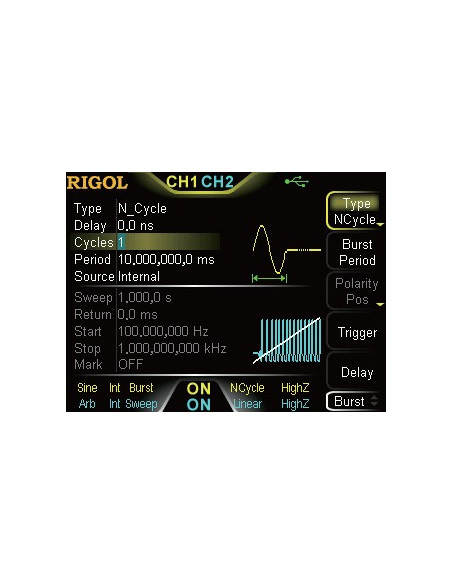 Generador de formas de onda DG1062Z