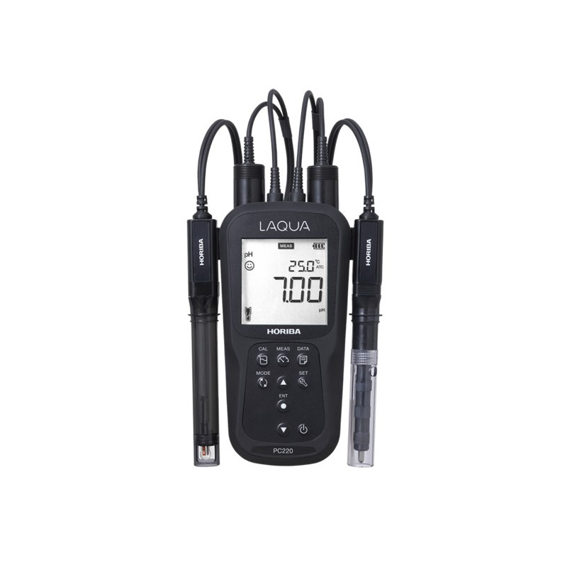 Medidor de mano para Calidad de Agua Laqua AO-PC220-K con accesorios opcionales