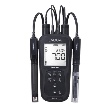 Medidor de mano para Calidad de Agua Laqua AO-PC220-K con accesorios opcionales