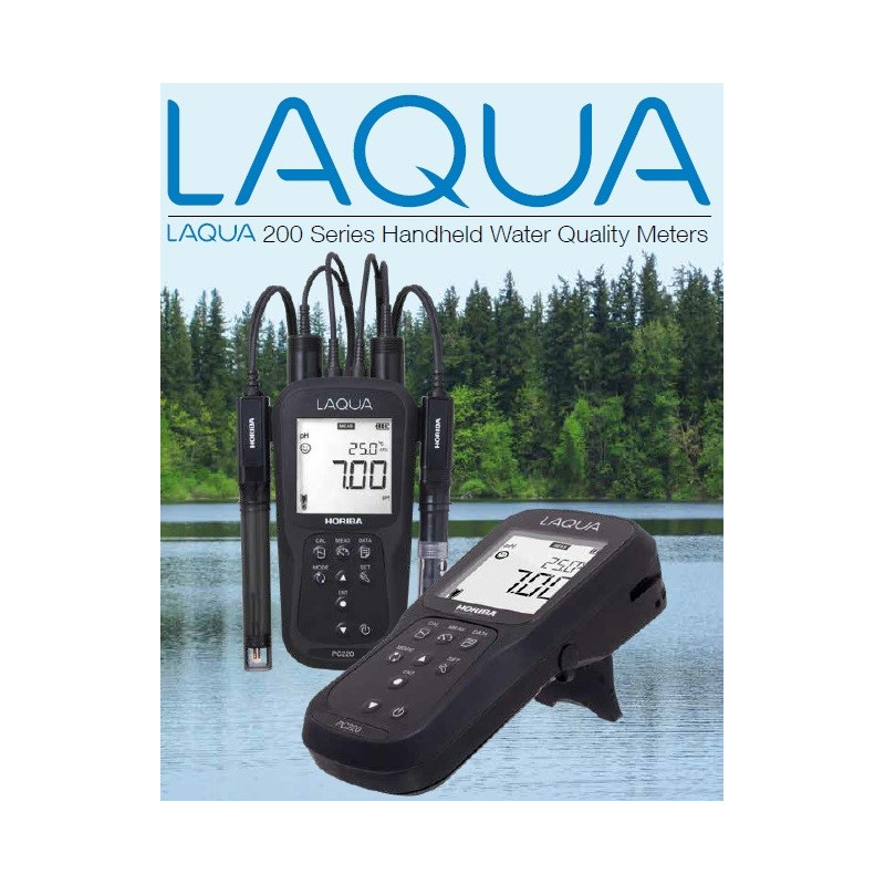 Medidores portáteis de qualidade da água (pH/ORP/EC/TDS/RES/SAL), Série Laqua AO-PC220-K
