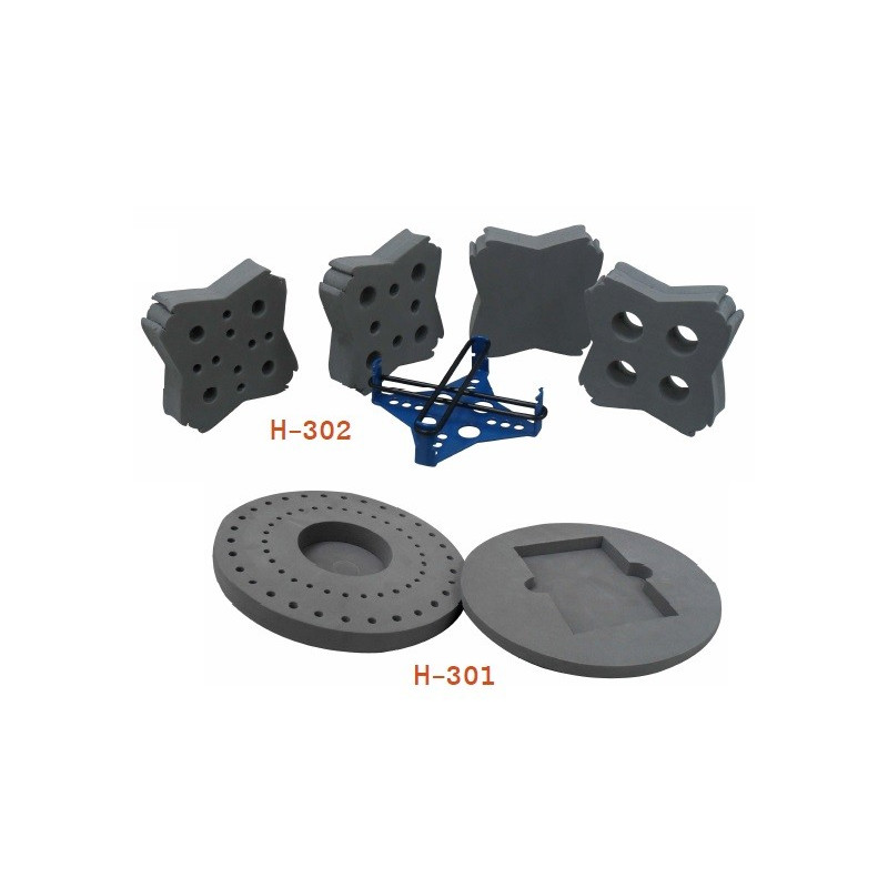 Acessórios para Genie Vortex: Kit adaptador para tubos de 0,5 e 1,5 e microplaca H-301