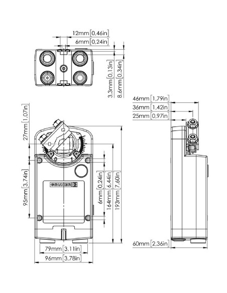 Atuador Rotativo Gruner 363-024-30-P5