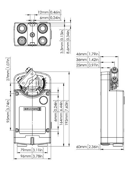 Rotary actuator, Ref.: 363-024-30