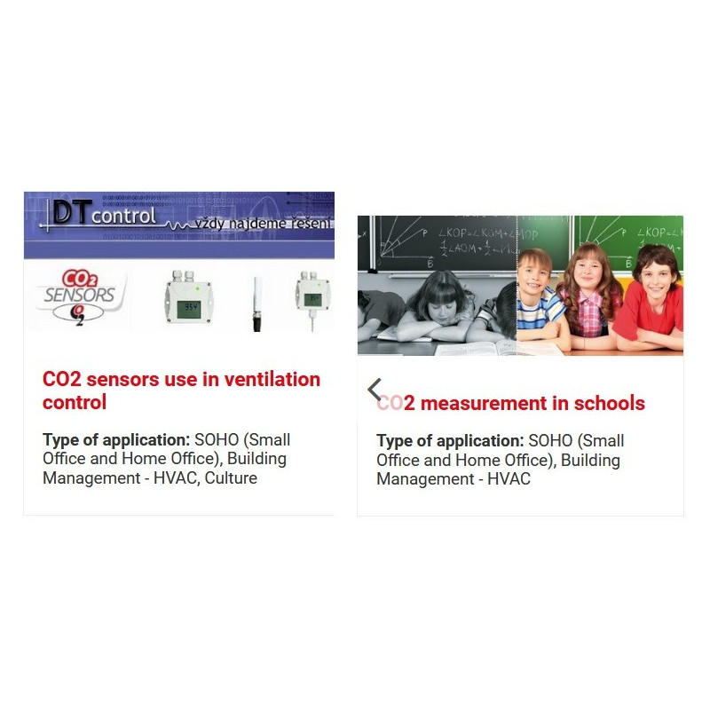 Transmisor de concentración de CO2 (con salida de 0-10Vdc ó 4-20 mA)