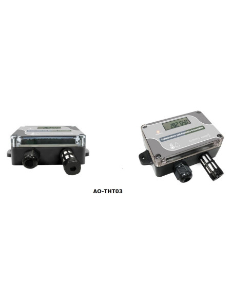Transmisor RS485 de temperatura y humedad relativa con pantalla LCD, AO-THT03