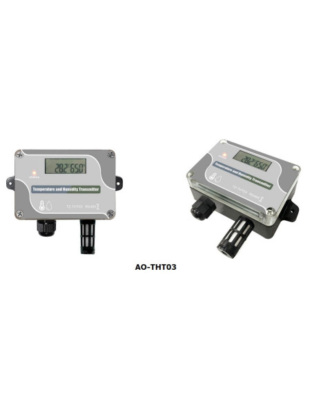 Transmisor RS485 de temperatura y humedad relativa con pantalla LCD, AO-THT03