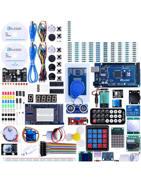 AO-MEGA-R3-2560 ELEGOO Conjunto Avanzado de Iniciación Compatible Arduino IDE MEGA