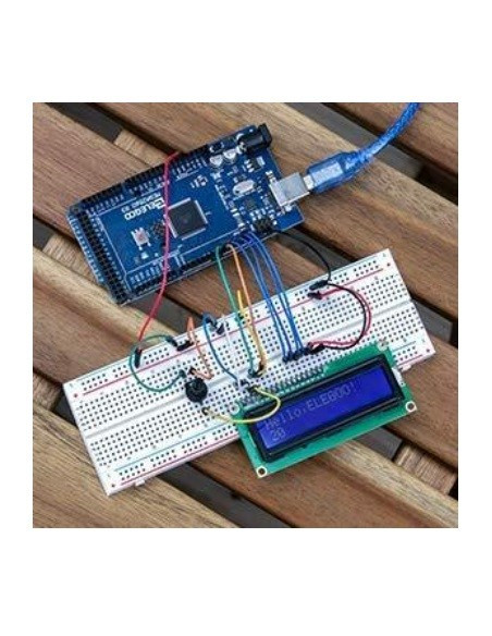 Módulo LCD1602: pantalla LED con dos filas y 16 caracteres por fila.