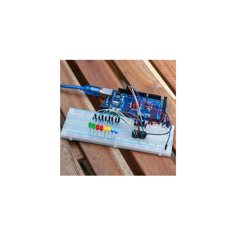 Convertidor serie a paralelo con ocho salidas y tres entradas