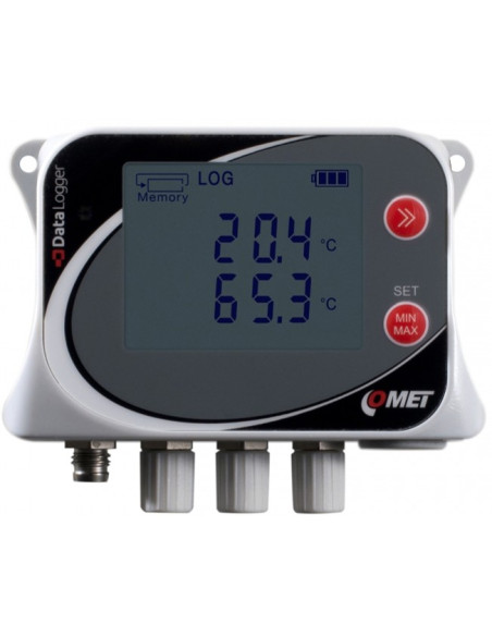 Registador de dados de temperatura para quatro sensores externos Pt1000 U0141