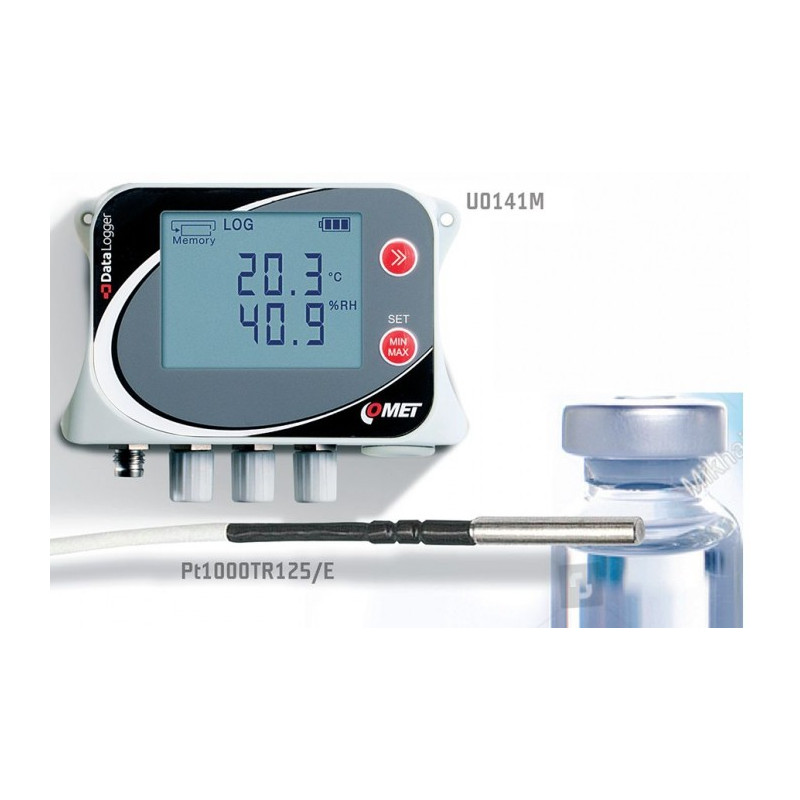 Temperature data logger for four external Pt1000 probes U0141