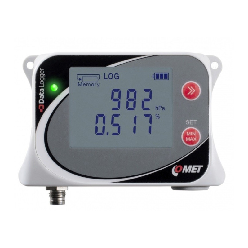 U2422 Datalogger para sonda externa de CO2 hasta 10.000 ppm, con sensor de presión atmosférica incorporado