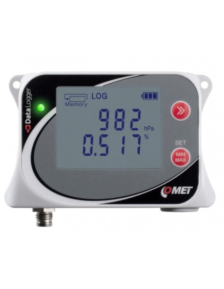 U2422 Datalogger para sonda externa de CO2 hasta 10.000 ppm, con sensor de presión atmosférica incorporado