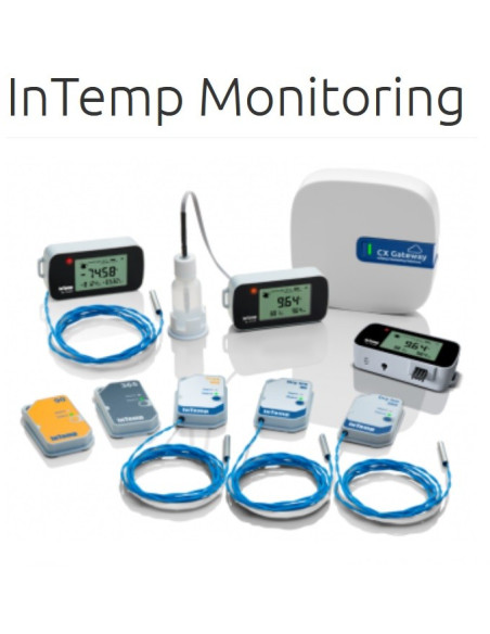 CX450 Registrador de datos de temperatura y humedad relativa, InTemp CX
