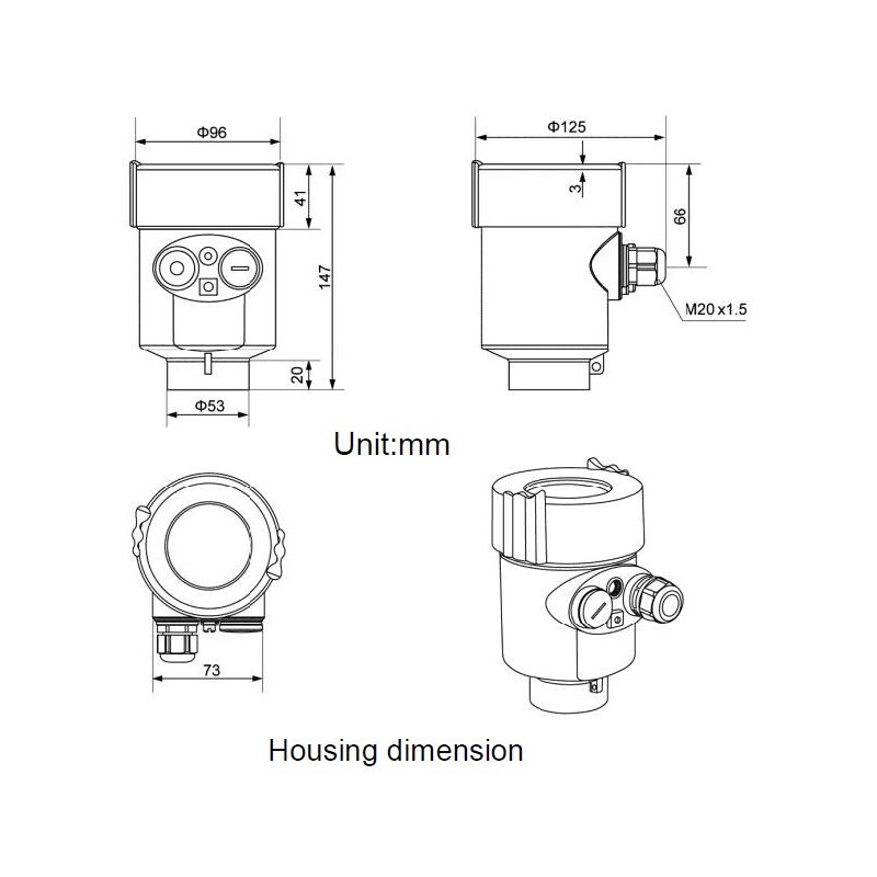 AORKL-02 Transmisor de nivel de radar