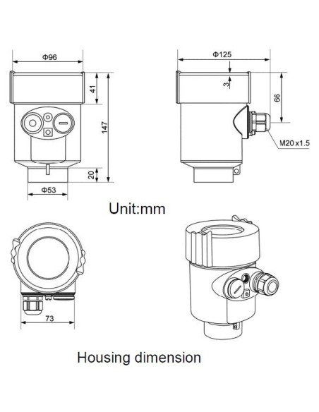 AORKL-02 Transmisor de nivel de radar